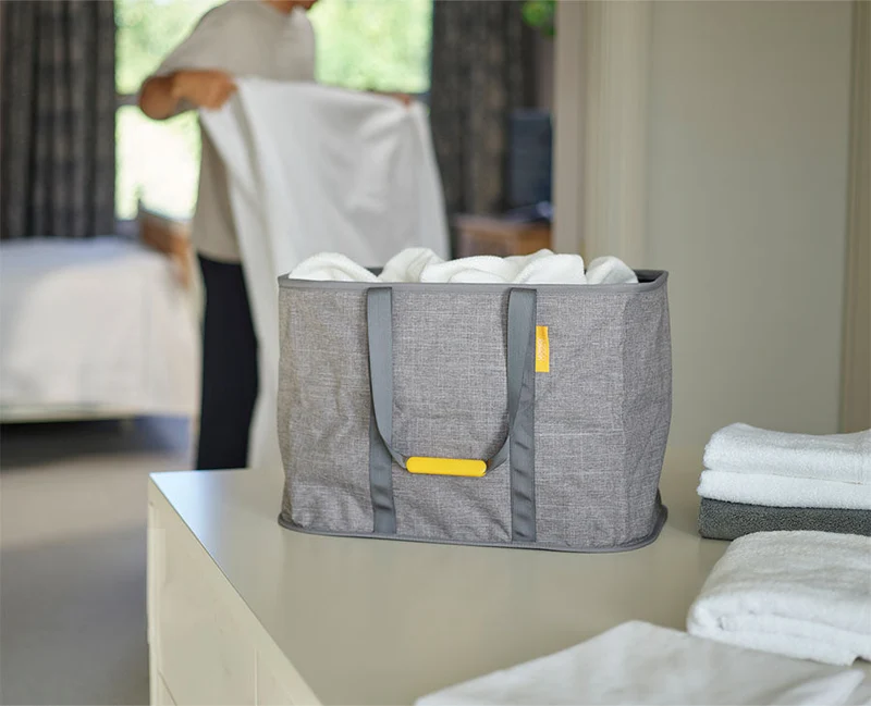 Hold-All™ Max faltbarer 55 L Wäschekorb, grau