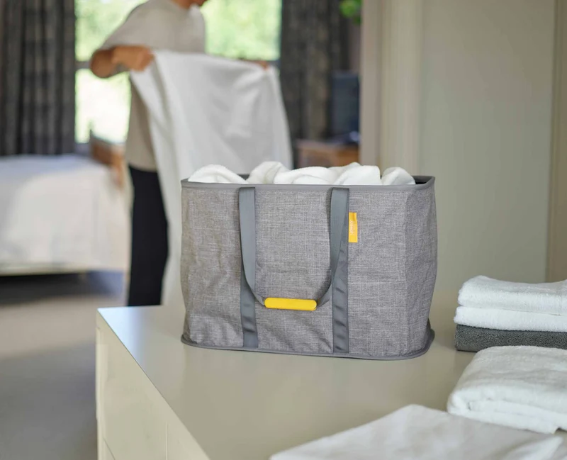 Hold-All™ Max faltbarer 55 L Wäschekorb, grau