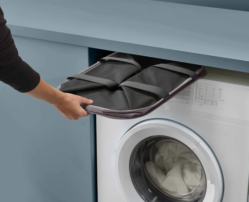 Hold-All™ Max faltbarer 55 L Wäschekorb, grau