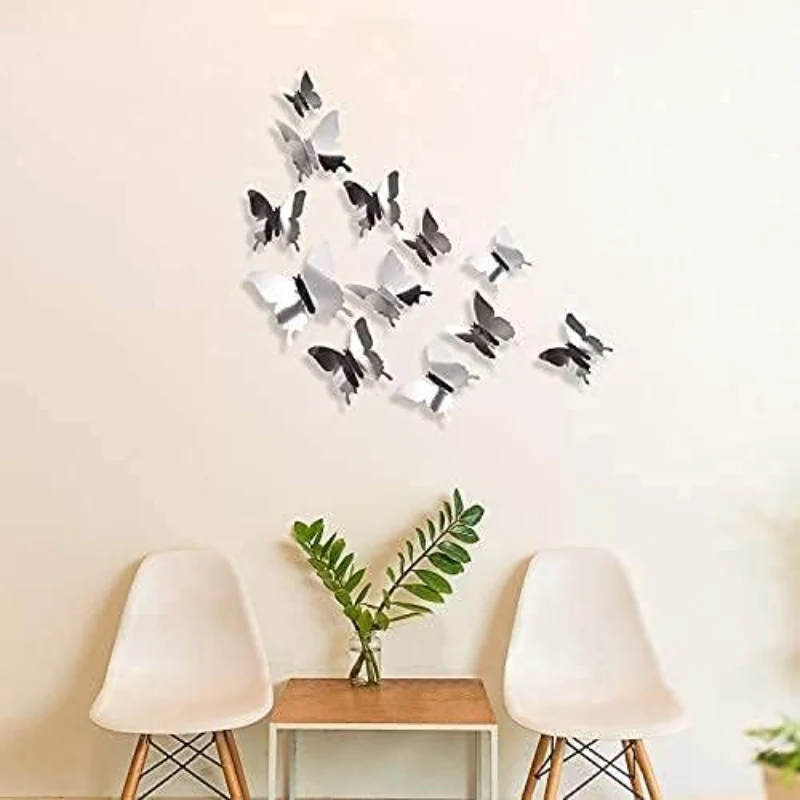 3D Mirrors Butterfly Wall Sticker