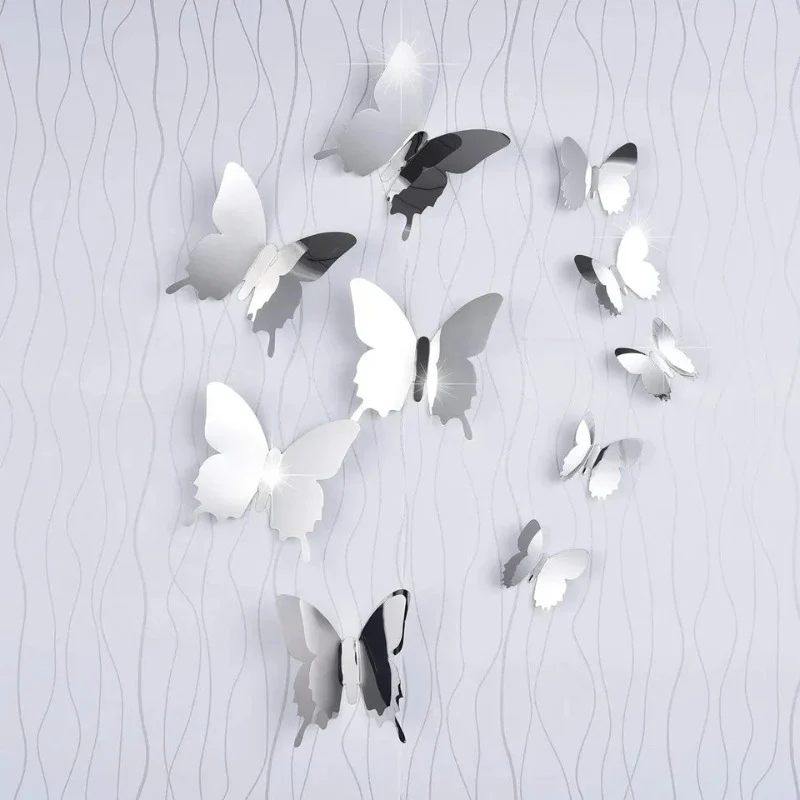 3D Mirrors Butterfly Wall Sticker