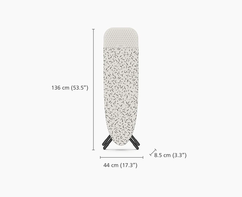 Glide Plus 130cm Bügelbrett inkl. hochwertigem Bezug