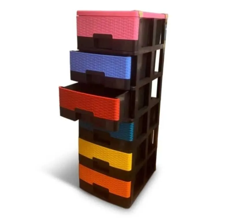Phoenix 6 in 1 Multi Color Baby Drawer