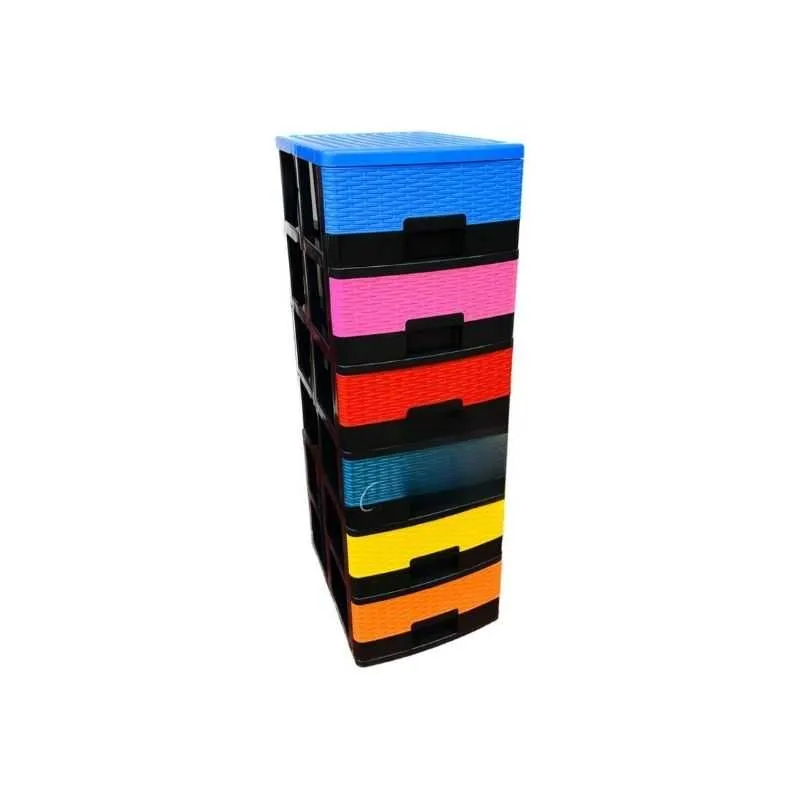 Phoenix 6 in 1 Multi Color Baby Drawer