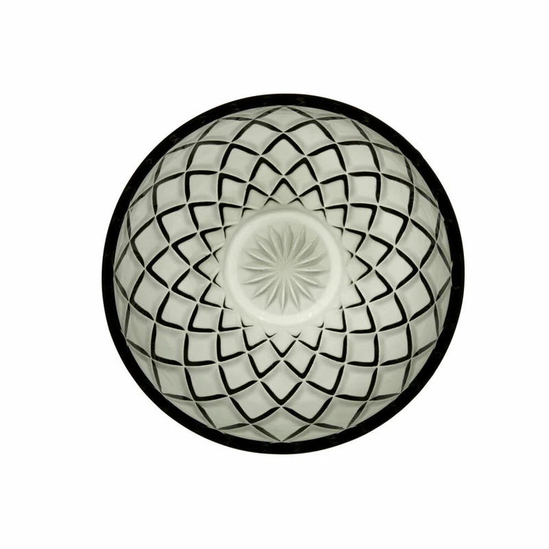 Lyngby Glas Schale Sorrento 4er Set, Schälchen, Servierschale, Glas, Smoke, 12 cm, 29033