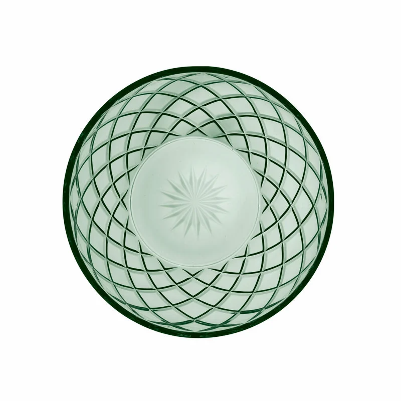 Lyngby Glas Salatschüssel Sorrento, Servierschale, Schale, Glas, Grün, 24 cm, 29036