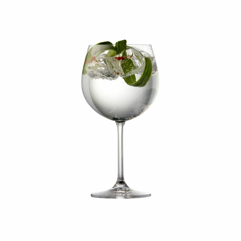 Lyngby Glas Gin & Tonic-Glas Juvel 4er Set, Gingläser, Glas, Klar, 570 ml, 916022
