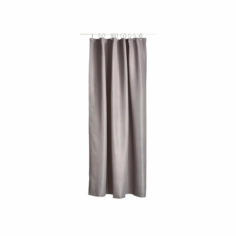 Zone Denmark Duschvorhang Lux, Badvorhang, Badewannenvorhang, Polyester, Grey, 200 x 180 cm, 330128