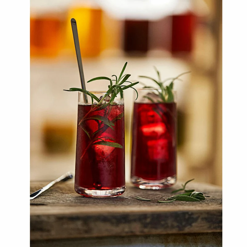 Zone Denmark Highball Rocks, 2er Set, Wasserglas, Trinkglas, Longdrinkglas, Kristallglas, 410 ml, 332099
