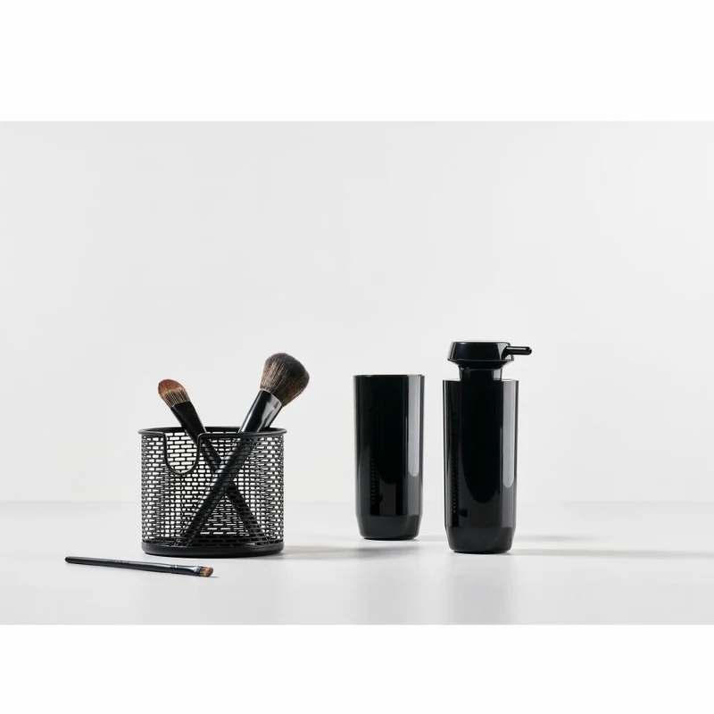 Zone Denmark Zahnbürstenbecher Suii, Zahnputzbecher, Kunststoff, Schwarz, H 14 cm, 332162