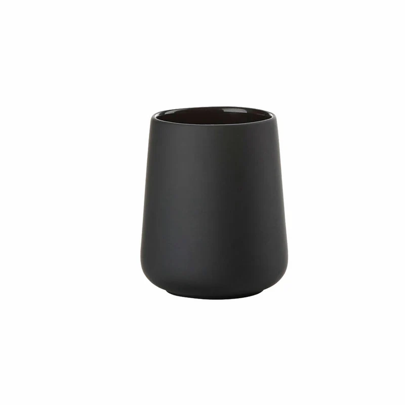 Zone Denmark Zahnbürstenbecher Nova One, Zahnputzbecher, Steinzeug, Black, H 10 cm, 330161