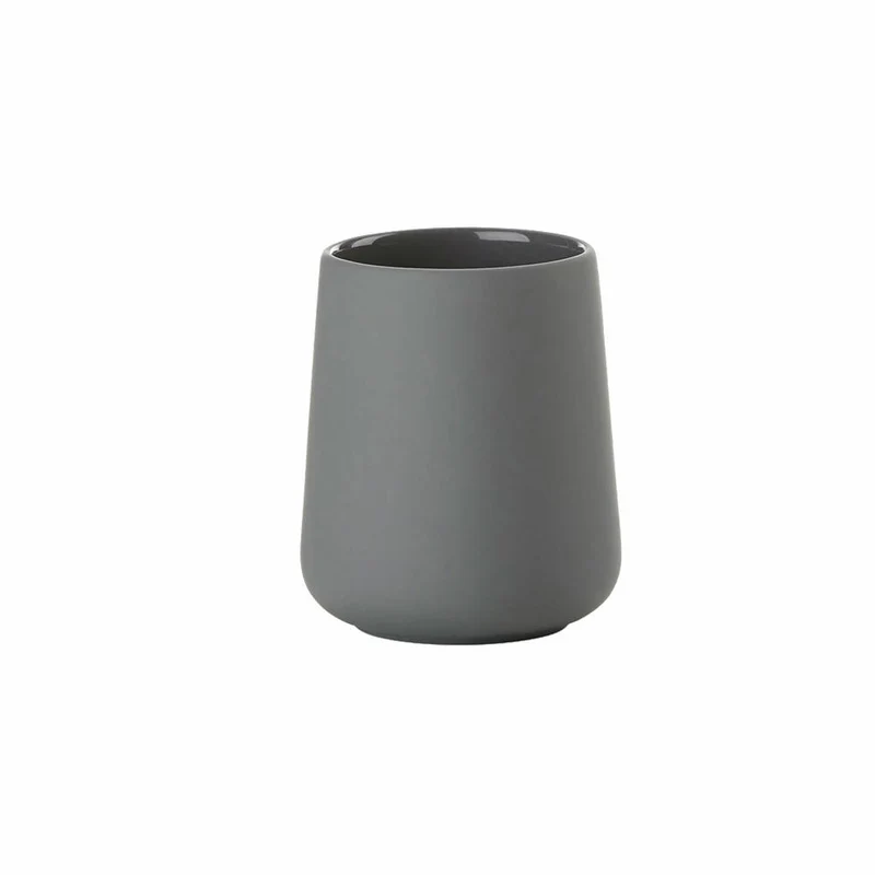 Zone Denmark Zahnbürstenbecher Nova One, Zahnputzbecher, Steinzeug, Grey, H 10 cm, 330164