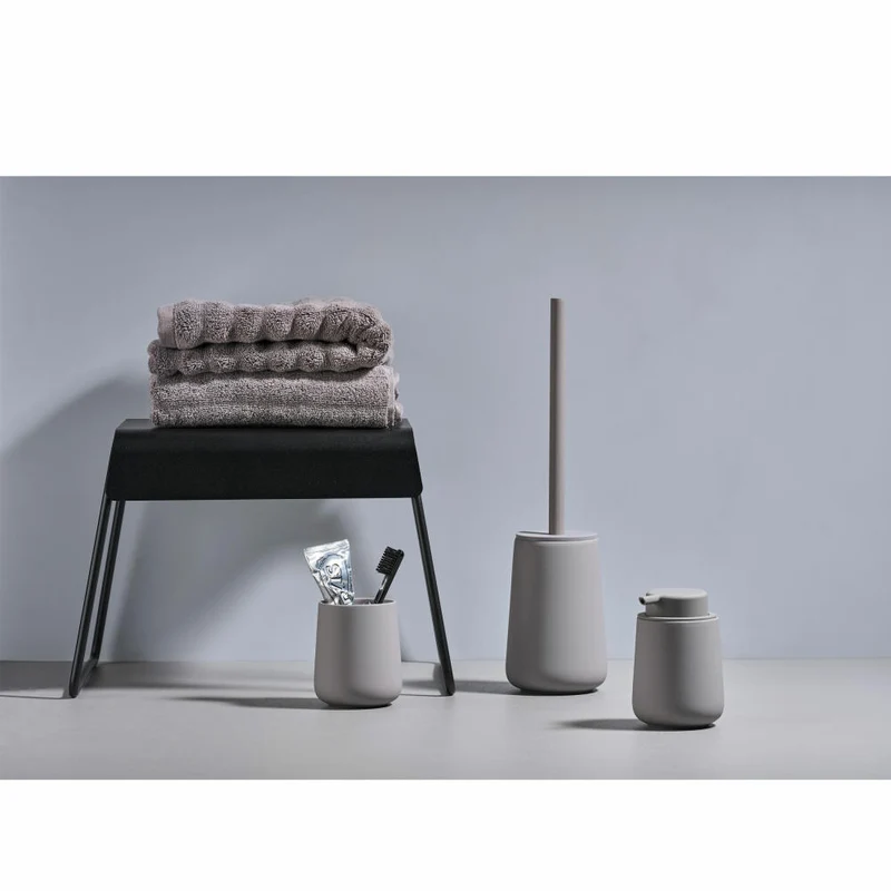 Zone Denmark Toilettenbürste Nova One, Toilettenbürstengarnitur, WC-Garnitur, Klobürste, Steinzeug, Grey, 330165