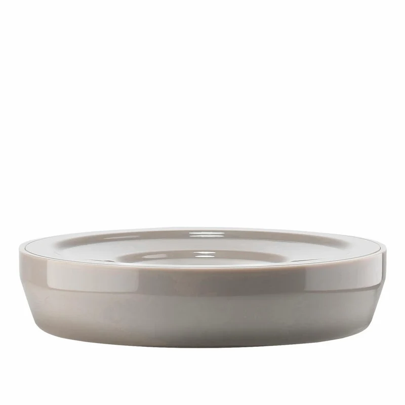Zone Denmark Seifenschale Suii, Seifenablage, Seifenhalter, Acryl, Taupe, Ø 11 cm, 332169