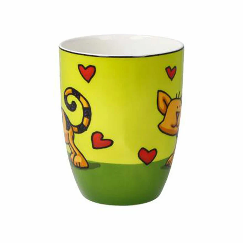 Goebel Künstlertasse Ed Heck - Love Cat, Tasse, Kaffeetasse, Teetasse, Fine Bone China, 67200101
