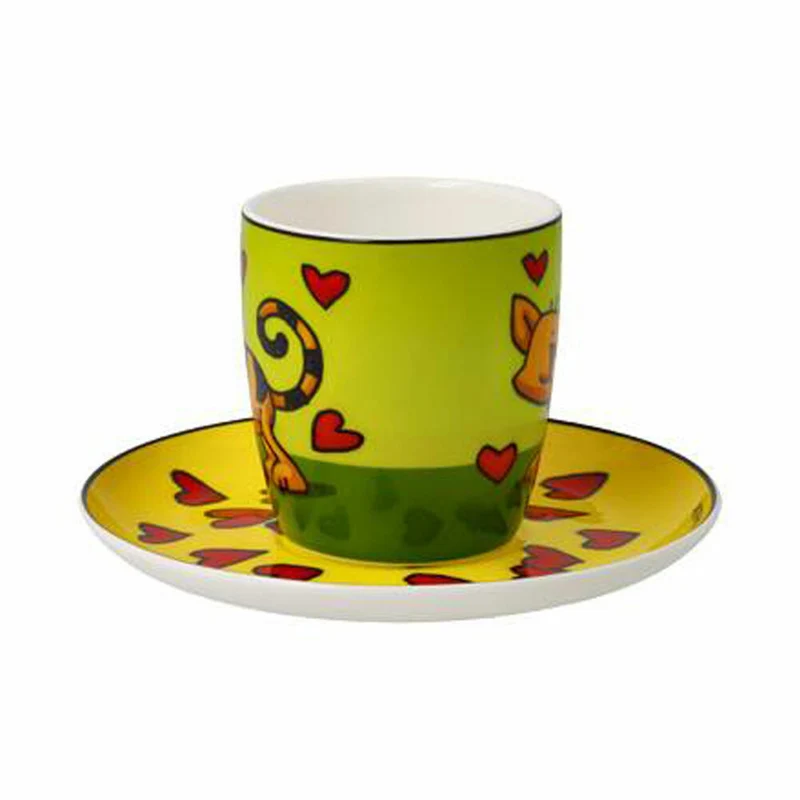 Goebel Espressotasse Ed Heck - Love Cat, Espresso Tasse, Fine Bone China, 67200121
