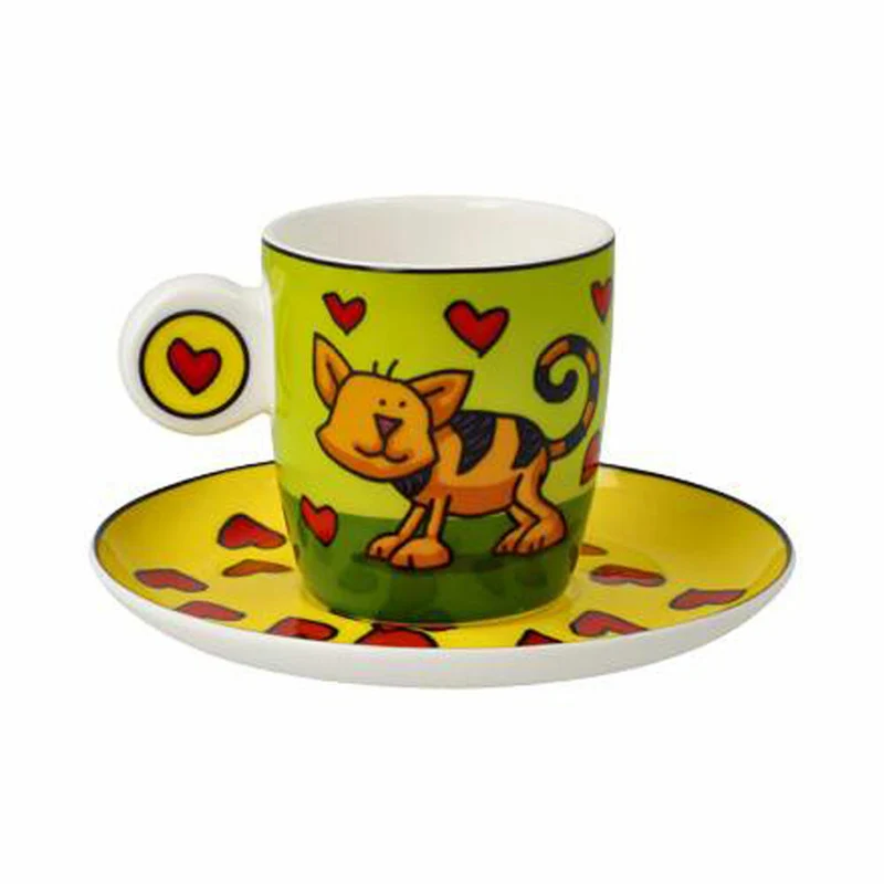Goebel Espressotasse Ed Heck - Love Cat, Espresso Tasse, Fine Bone China, 67200121
