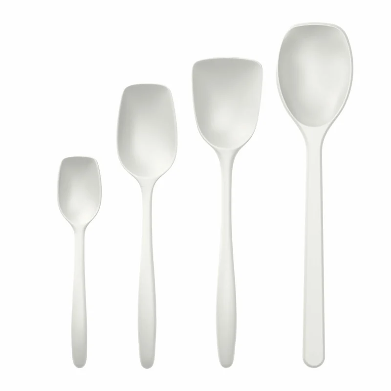 Rosti Rührlöffelset 4-tlg. New Classic, Küchenhelfer, Kunststoff, Weiß, 30118