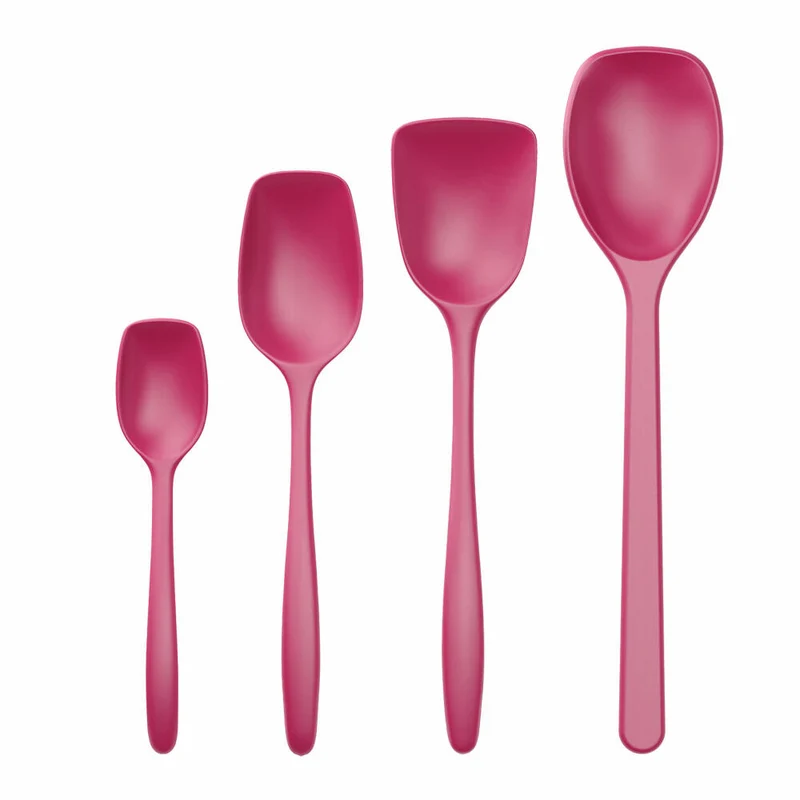 Rosti Rührlöffelset 4-tlg. New Classic, Küchenhelfer, Kunststoff, Beetroot, 30122