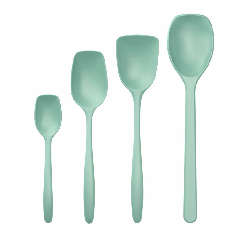 Rosti Rührlöffelset 4-tlg. New Classic, Küchenhelfer, Kunststoff, Nordic Green, 30125