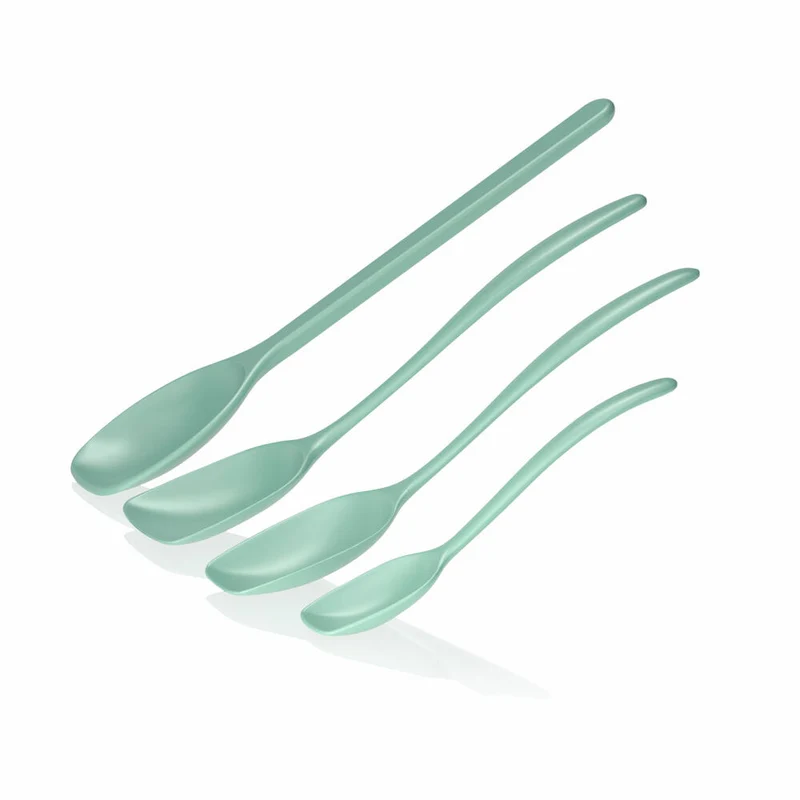 Rosti Rührlöffelset 4-tlg. New Classic, Küchenhelfer, Kunststoff, Nordic Green, 30125