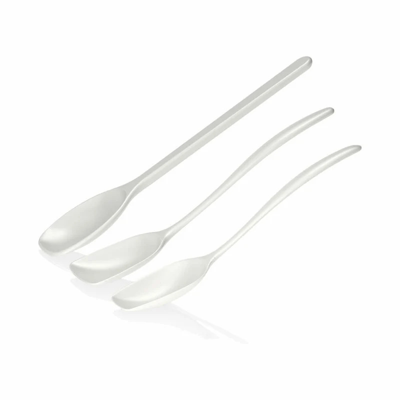 Rosti Rührlöffelset 3-tlg. New Classic, Küchenhelfer, Kunststoff, Weiß, 30128