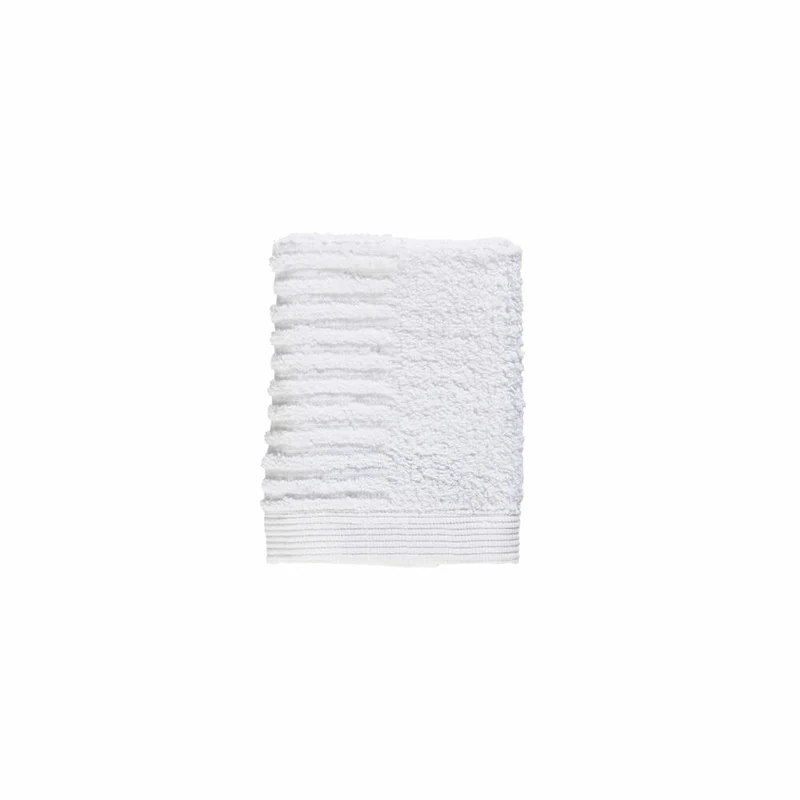 Zone Denmark Waschlappen Classic, Waschhandschuh, Baumwolle, White, 30 x 30 cm, 330489