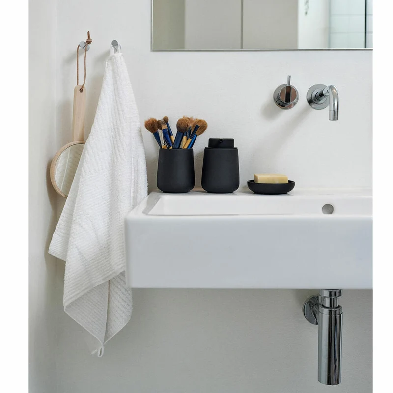 Zone Denmark Badehandtuch Classic, Duschtuch, Badetuch, Strandtuch, Handtuch, White, 140 x 70 cm, 330490