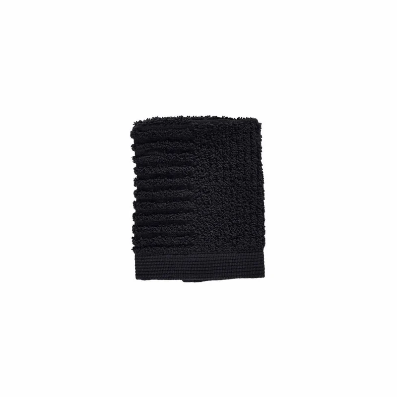 Zone Denmark Waschlappen Classic, Waschhandschuh, Baumwolle, Black, 30 x 30 cm, 330492