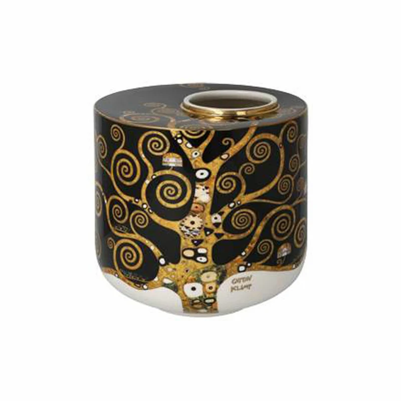 Goebel Vase Gustav Klimt - Lebensbaum, Blumenvase, Dekovase, Porzellan, H 16 cm, 67062971
