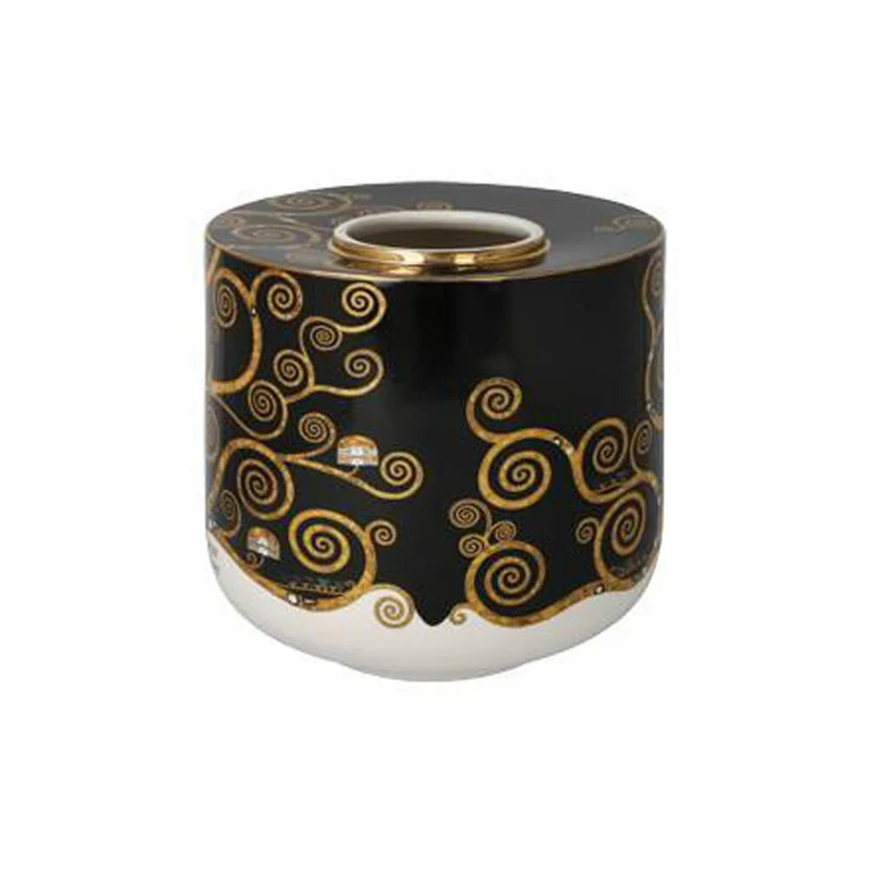 Goebel Vase Gustav Klimt - Lebensbaum, Blumenvase, Dekovase, Porzellan, H 16 cm, 67062971