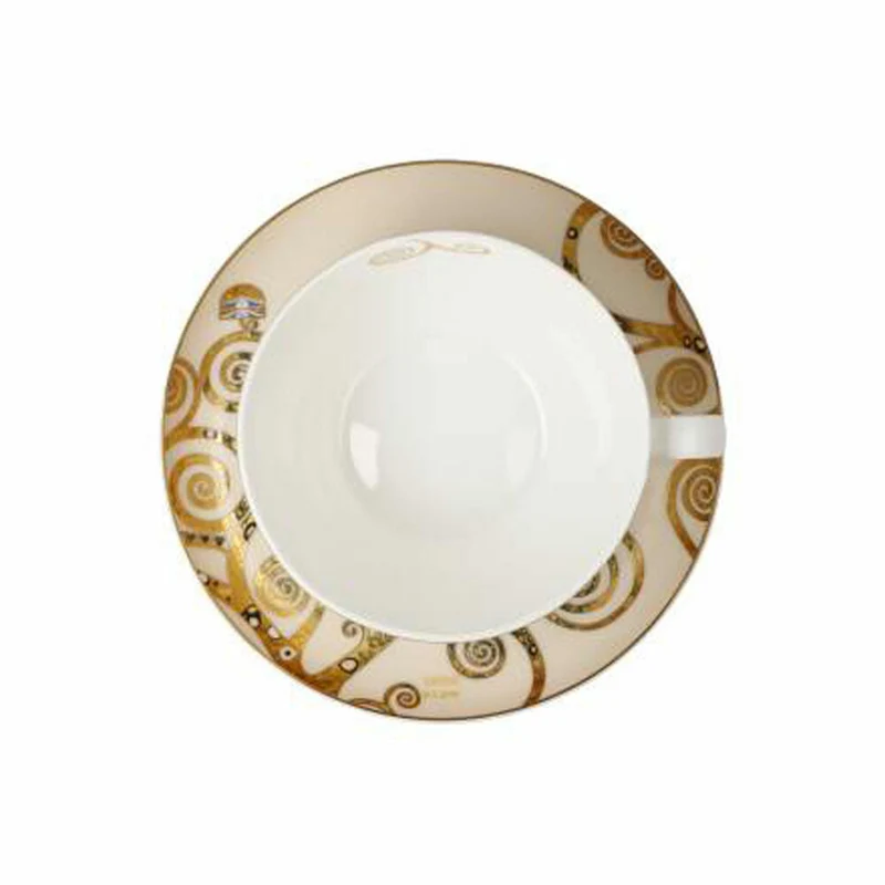 Goebel Milchkaffeetasse Gustav Klimt - Der Kuss, Tasse, Kaffeetasse, Teetasse, Fine Bone China, 67062991