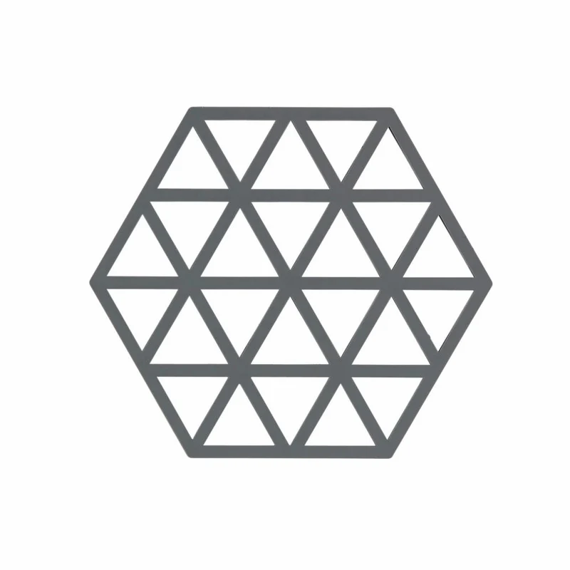 Zone Denmark Untersetzer Triangles, Glasuntersetzer, Getränkeuntersetzer, Silikon, Cool Grey, 330226