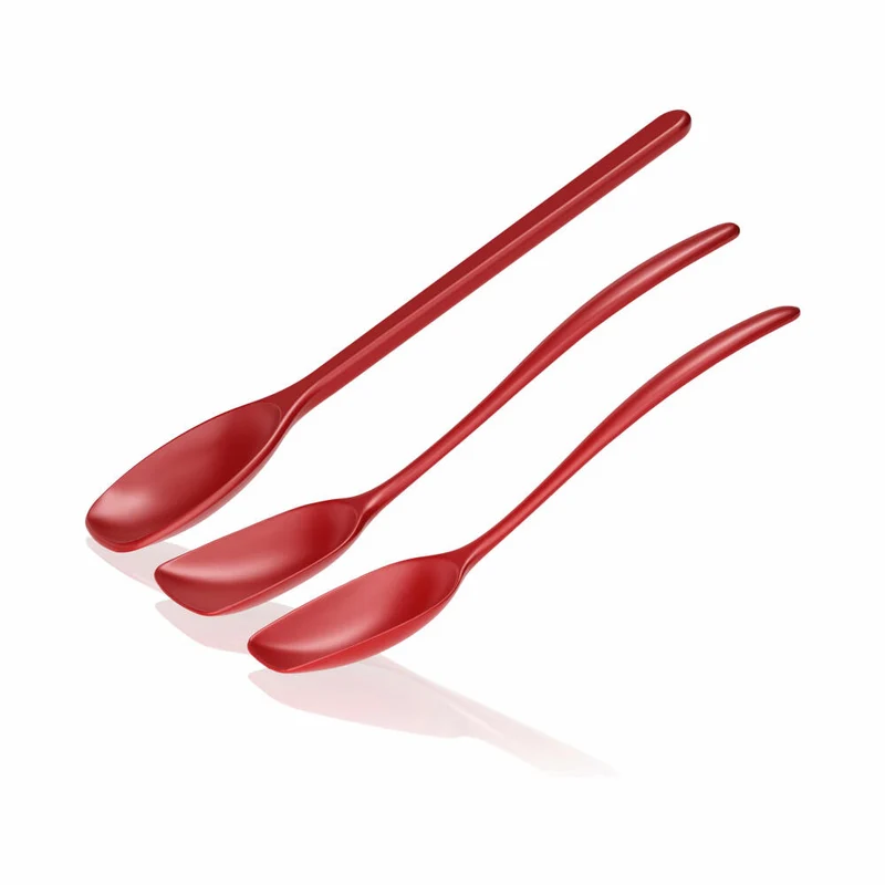 Rosti Rührlöffelset 3-tlg. New Classic, Küchenhelfer, Kunststoff, Rot, 30129