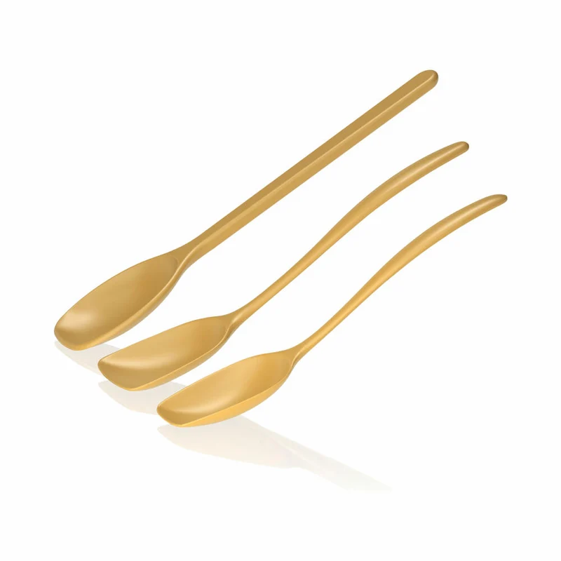 Rosti Rührlöffelset 3-tlg. New Classic, Küchenhelfer, Kunststoff, Curry, 30137