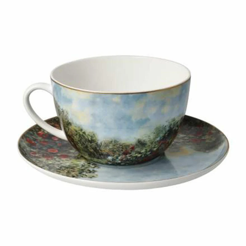 Goebel Milchkaffeetasse Claude Monet - Das Künstlerhaus, Tasse, Kaffeetasse, Teetasse, Fine Bone China, 67075021