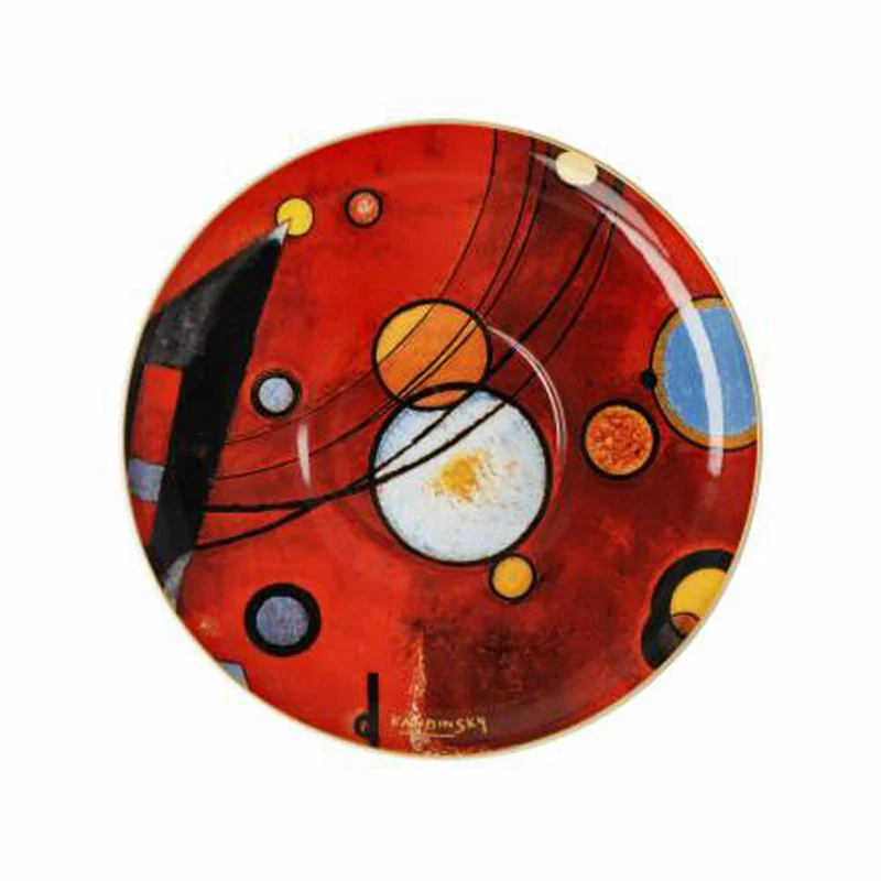 Goebel Milchkaffeetasse Kandinsky - Schweres Rot, Tasse, Kaffeetasse, Teetasse, Fine Bone China, 67075031