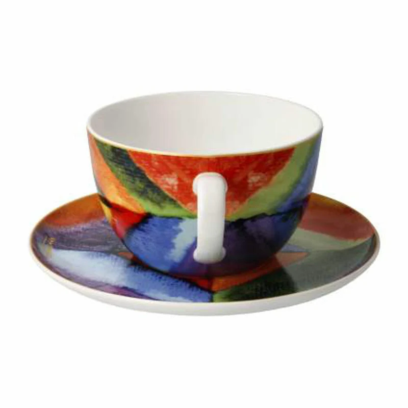 Goebel Milchkaffeetasse Kandinsky - Farbstudie, Tasse, Kaffeetasse, Teetasse, Fine Bone China, 67075041