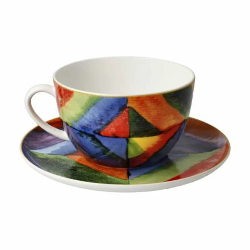Goebel Milchkaffeetasse Kandinsky - Farbstudie, Tasse, Kaffeetasse, Teetasse, Fine Bone China, 67075041