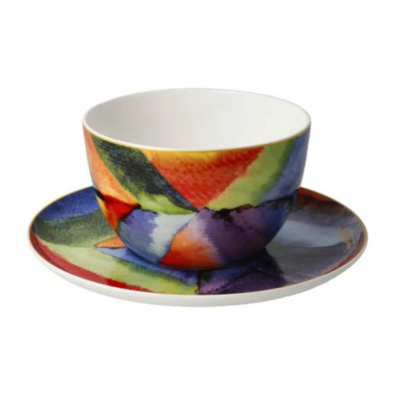 Goebel Milchkaffeetasse Kandinsky - Farbstudie, Tasse, Kaffeetasse, Teetasse, Fine Bone China, 67075041