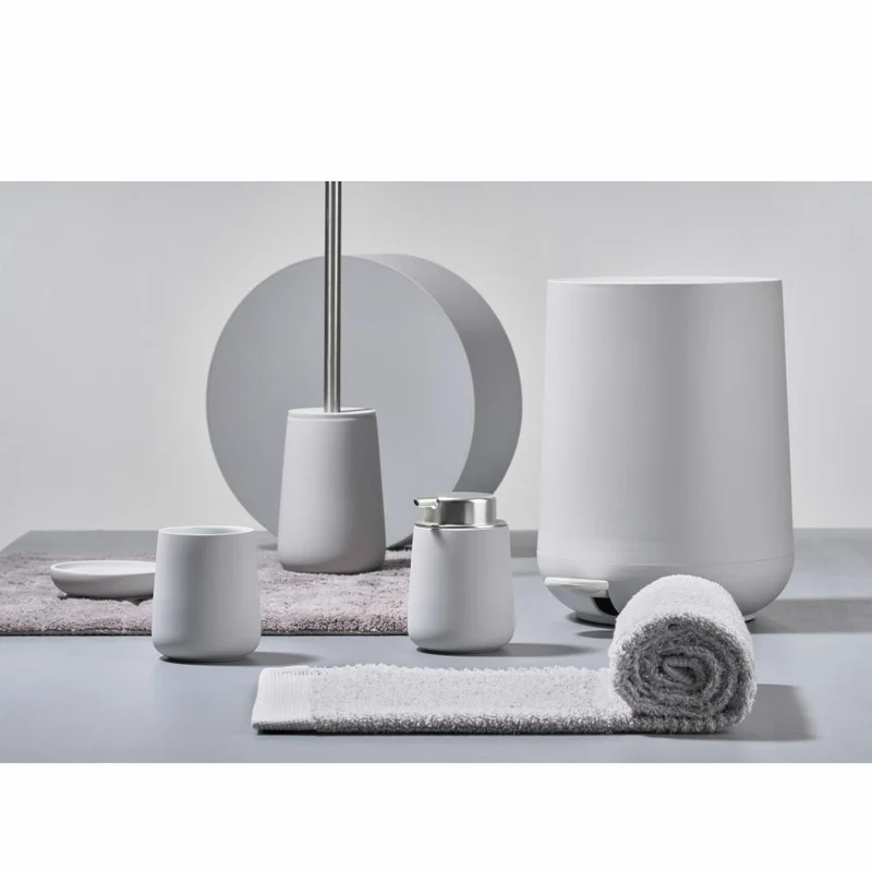 Zone Denmark Seifenspender Nova, Seifendosierer, Dosierspender, Porzellan, Soft Grey, 250 ml, 331212
