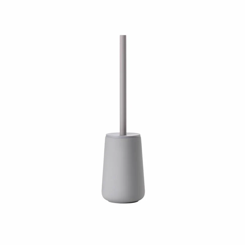 Zone Denmark Toilettenbürste Nova One, Toilettenbürstengarnitur, WC-Garnitur, Klobürste, Steinzeug, Gull Grey, 331219