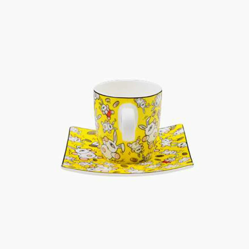 Goebel Espressotasse Mauro Bergonzoli - Magic Bunny Gold, Espresso Tasse, Fine Bone China, 67180041
