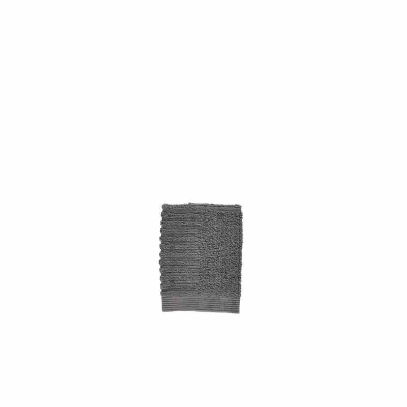 Zone Denmark Waschlappen Classic, Waschhandschuh, Baumwolle, Grey, 30 x 30 cm, 330335