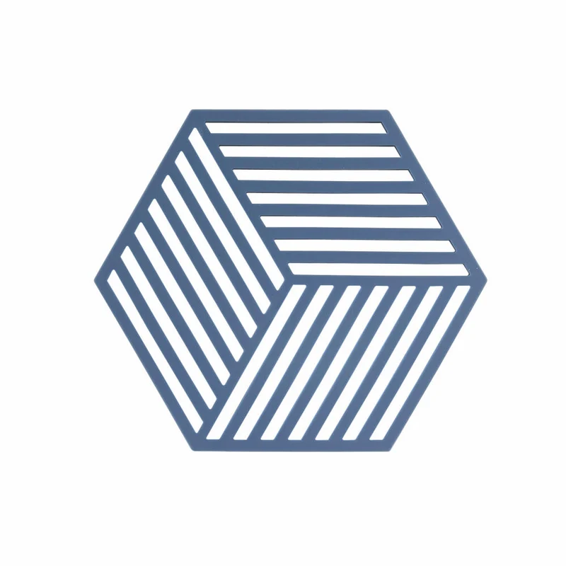 Zone Denmark Untersetzer Hexagon, Glasuntersetzer, Getränkeuntersetzer, Silikon, Denim, 330340