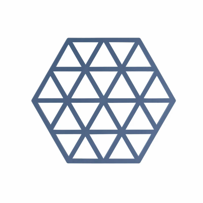 Zone Denmark Untersetzer Triangles, Glasuntersetzer, Getränkeuntersetzer, Silikon, Denim, 330343