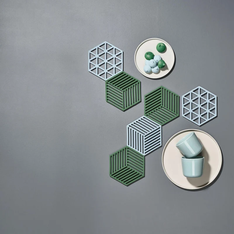 Zone Denmark Untersetzer Hexagon, Glasuntersetzer, Getränkeuntersetzer, Silikon, Sky, 331282