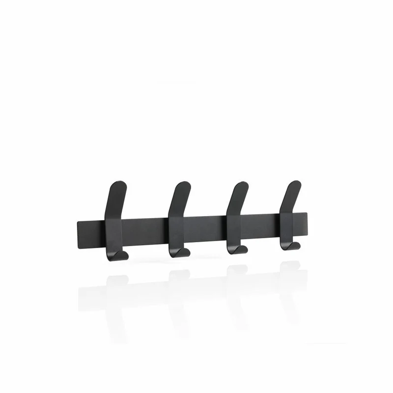Zone Denmark Wandgarderobe A-Rack, Hakenleiste, Garderobenleiste, Garderobenhaken, Metall / Eisen, Black, 331822