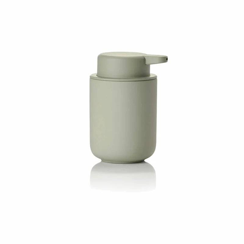 Zone Denmark Seifenspender Ume, Seifendosierer, Dosierspender, Steinzeug, Eucalyptus Green, 250 ml, 331855