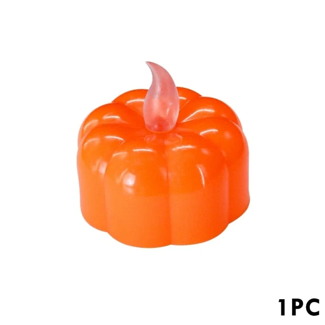 LED Scary Pumpkin Halloween Candle Light
